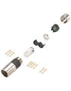 S11-Siemens-Power connector M17-size 0.5, union nut, SPEED-CONNECT, 7-pole