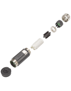 S19-Siemens- Power connector M58-size 3, external thread, full-thread, 6-pole