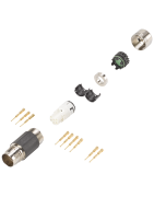 S20-Siemens- Power connector M17-size 0.5, external thread, SPEED-CONNECT, 7-pole