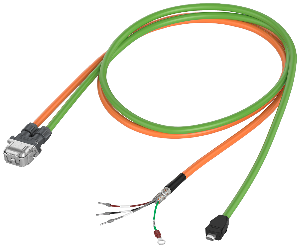 D66-Siemens-Pre-assembled dual cables for power and communication for SINAMICS S200