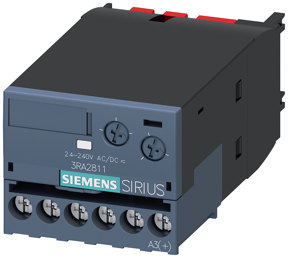 SIRIUS 3RA28 solid-state time-delay auxiliary switch blocks