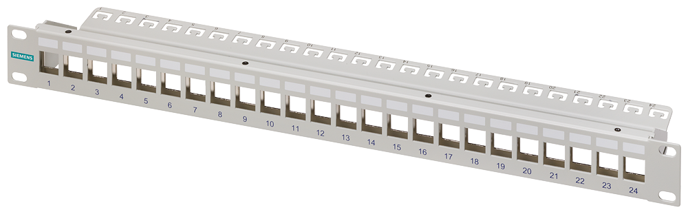 V49-Siemens-Patch panel system 19''- DIN rail